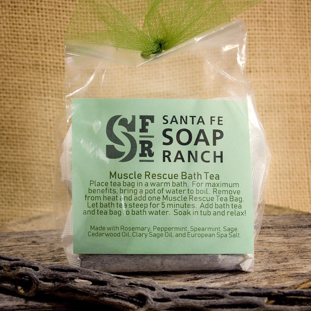 Bath Tea - Muscle Rescue – Santa Fe Soap Ranch
