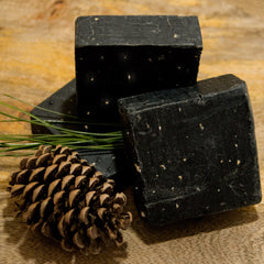 Black Pine Tar Soap - Unscented Vintage Family Recipe Pine Tar