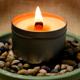 Winter Seasonal Wooden Wick Candles